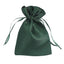12 Pack 4"x6" Hunter Emerald Green Satin Wedding Party Favor Bags, Drawstring Pouch Gift Bags