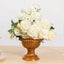 4-Pack Plastic Flower Pot Vases Roman Style Gold - Classic Floral Urn Planter Table Centerpieces 6"