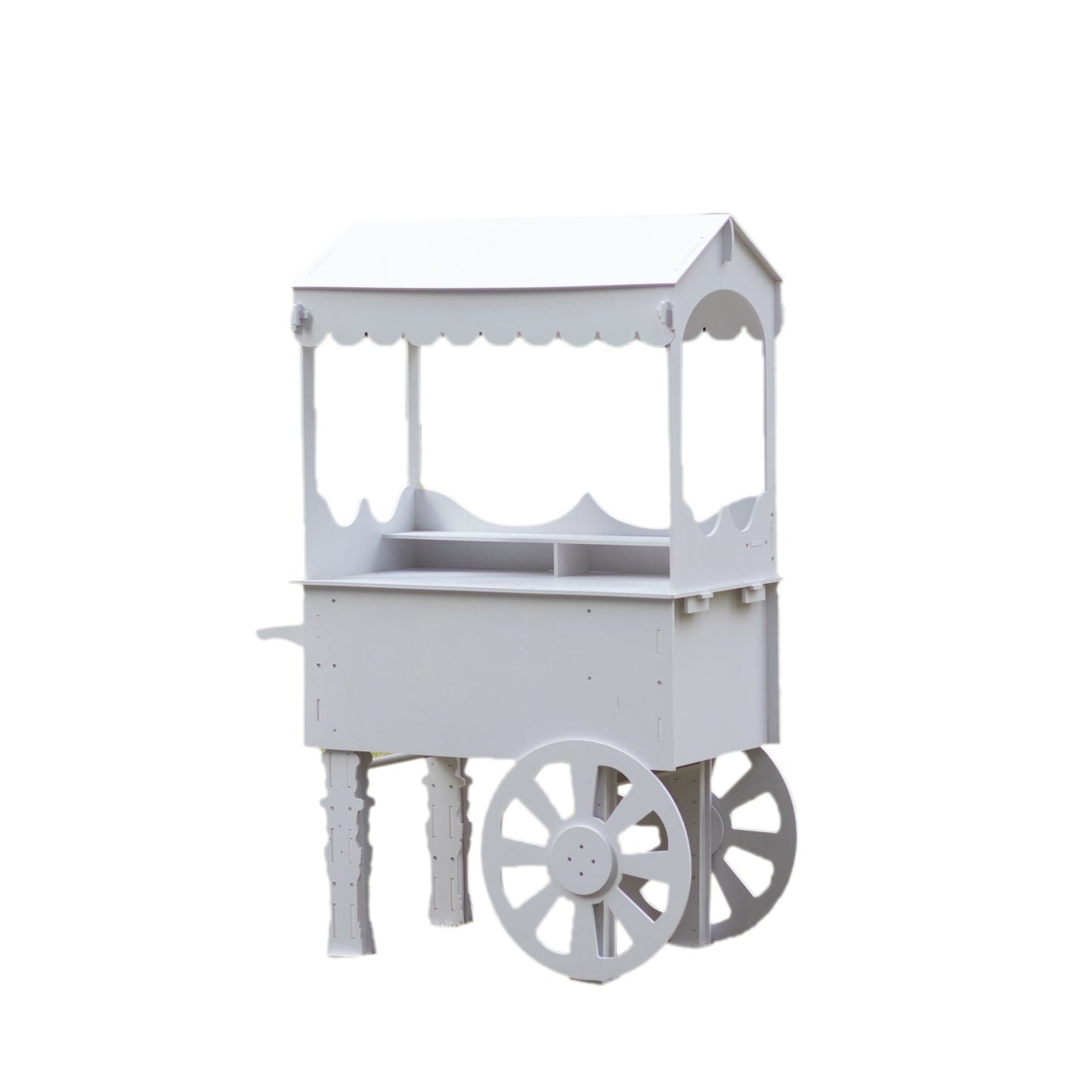 6ft Dessert Cart Display Stand with Wheels for Party Decorated Candy Cart for Birthdays Weddings
