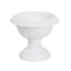 4-Pack Plastic Flower Pot Vases Roman Style White - Classic Floral Urn Planter Table Centerpieces 6"