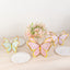 12 Pcs Cardstock Paper 3D Butterfly Table Centerpieces, Metallic Gold Foil Accents Pastel Color Party Decorations 10", 12"