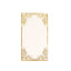 50-Pack Paper Dinner Napkins White with Gold Foil Lace Design 2 Ply - European Style Napkins for Parties 8"x4"