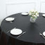 5-Pack Plastic Table Covers Black Round - Durable PVC Disposable Tablecloths for Events 84"