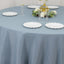 Premium Polyester 132" Round Tablecloth Dusty Blue - Seamless 220GSM Wrinkle-Resistant Table Cover