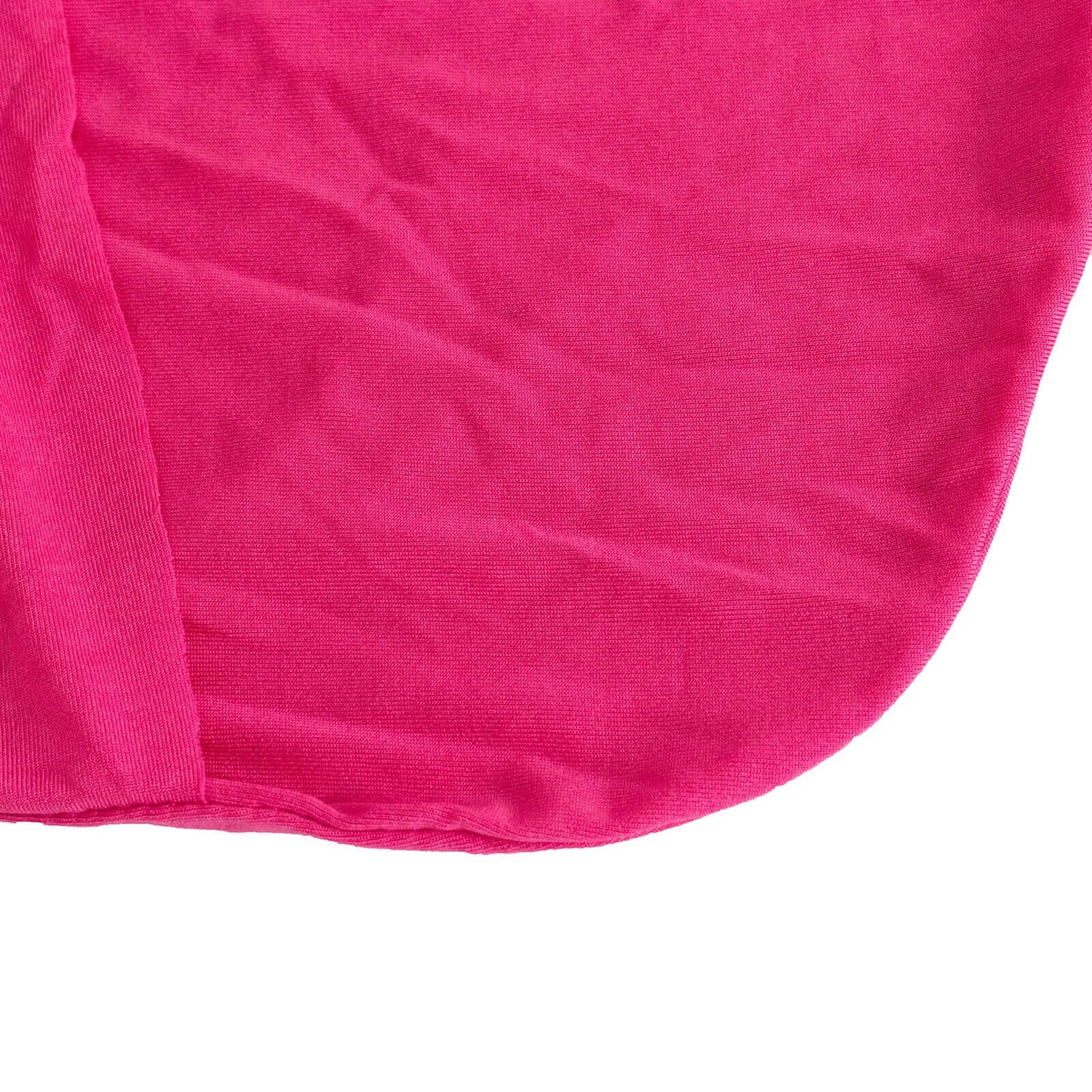 Spandex Chair Cover with Silver Rhinestone Buckled Sash Band Fuchsia - Stretch Fitted Slipcover