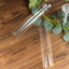2-Pack Glass Pillar Hurricane Candle Shades - Clear Chimney Tube with 2.25" Wide Open Ends 12"
