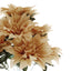 2 Bouquets 20" Champagne Artificial Silk Dahlia Flower Spray Bushes