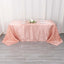 Satin Striped 90"x132" Rectangular Tablecloth Dusty Rose - Seamless Silky Smooth Table Cover