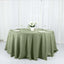 Polyester 132" Round Tablecloth Dusty Sage Green - Seamless Chic Table Cover