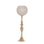 Acrylic Crystal Beaded Goblet Candle Holder Gold - Exquisite Flower Ball Centerpiece Stand for High-End Event Styling 30"