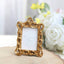 4-Pack Picture Frames Gold Resin Vintage Ornate Design Rectangle - Mini Photo Frame Wedding Place Card Holders & Party Favors 4"x3"
