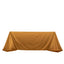 Scuba Rectangular 90"x132" Tablecloth Shimmering Gold - Wrinkle Free & Stain Resistant Seamless Table Cover for Weddings and Parties