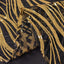 Sequin Mesh 12"x108" Table Runner Black Gold Stylish Wave Embroidery