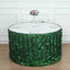 Taffeta Fabric 21ft Table Skirt Green 3D Leaf Petal Design - Exquisite & Stylish Event Table Cover