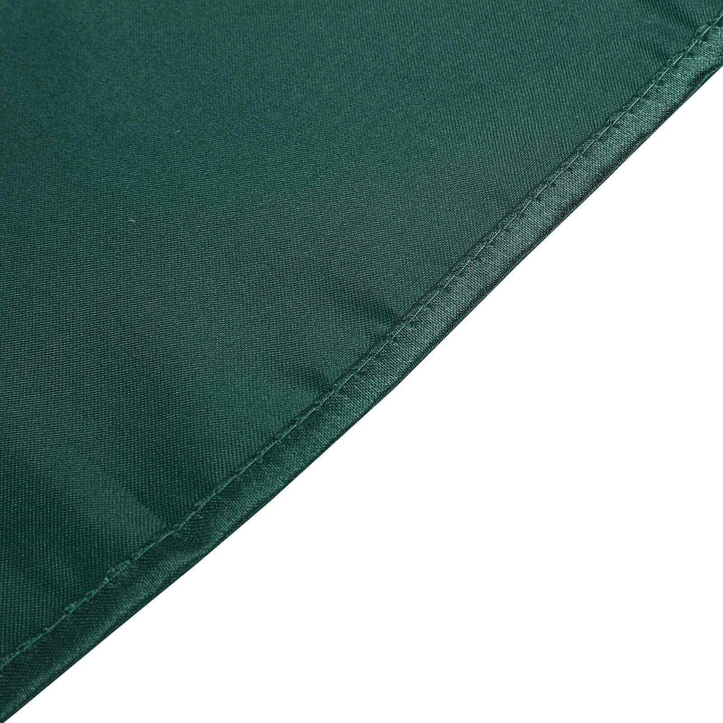 Satin Rectangular 60"x102" Tablecloth Hunter Emerald Green - Smooth and Lustrous Table Cover