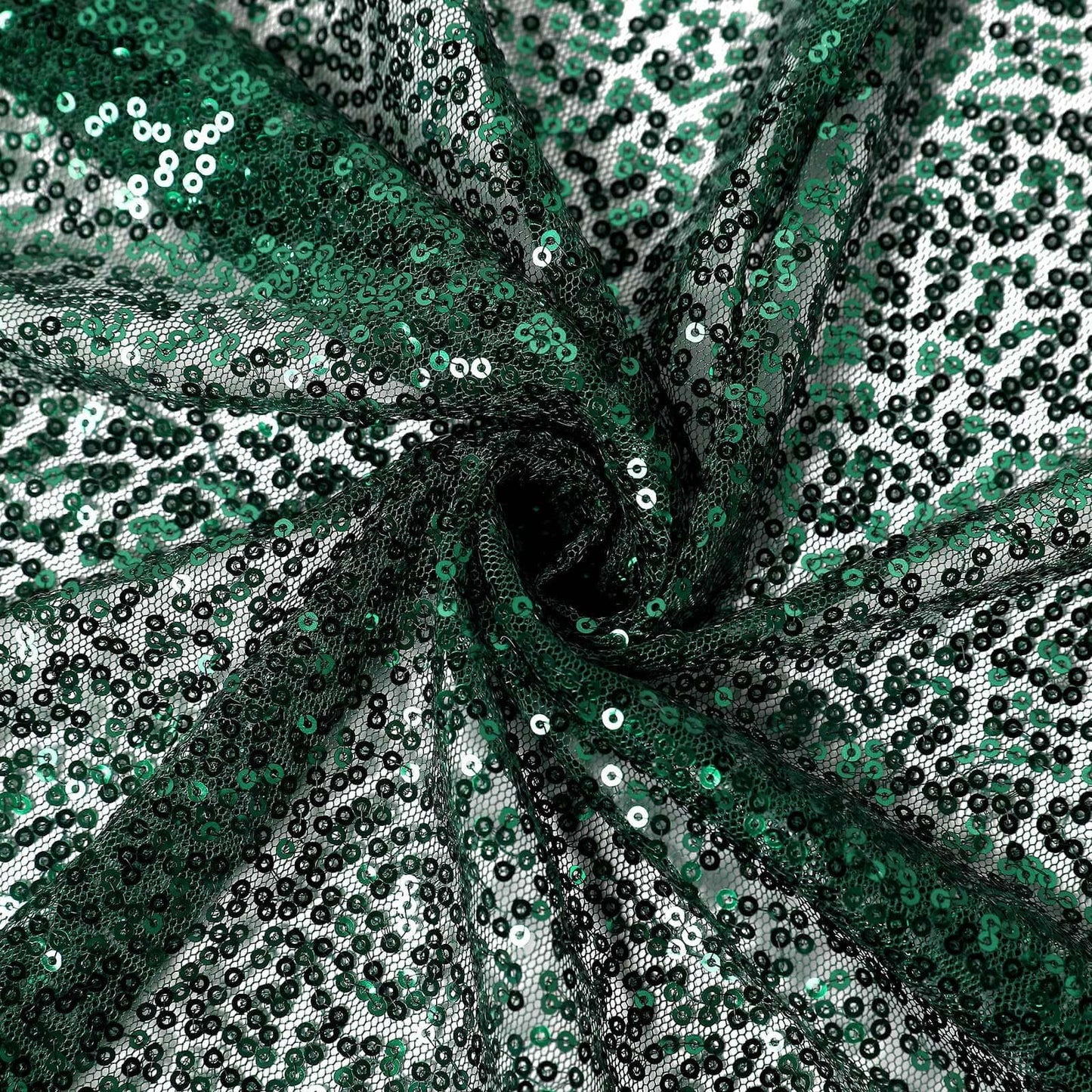 Sequin 20"x20" Napkin Hunter Emerald Green - Shimmering Dinner Napkin