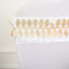 Taffeta Ribbon Sash with 4" Leaf Petal Design Champagne 50ft - Sophisticated Artificial Fabric Garland