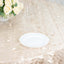 Taffeta 132" Round Tablecloth Beige | 3D Leaf Petal Design Seamless Table Cover
