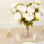 2 Pack 19" White Artificial Peony Flower Wedding Bouquets, Faux Silk Flower Arrangements
