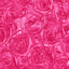 Satin 90"x132" Rectangle Tablecloth Fuchsia - Grandiose 3D Rosette Seamless Table Cover