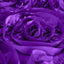 Satin 90"x156" Rectangle Tablecloth Purple - Grandiose 3D Rosette Table Cover with Seamless Finish