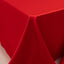 Lamour Satin 90"x156" Rectangle Tablecloth Red - Luxurious, Soft Seamless Table Cover