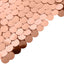 7ft Sparkly Rose Gold Double Sided Big Payette Sequin Chiara Backdrop Stand Cover For Fitted Round Top Wedding Arch