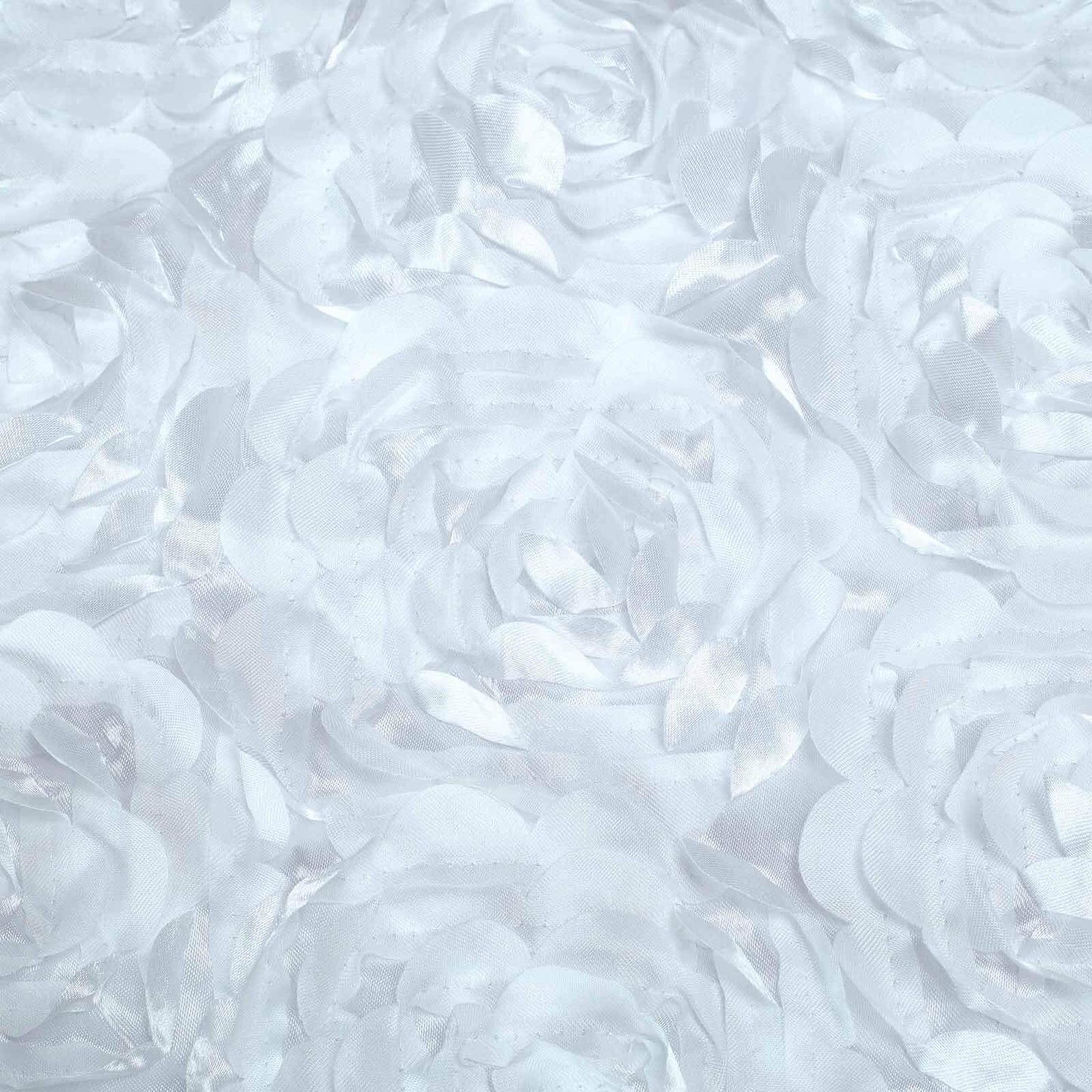 Satin Rosette Chair Cover for Banquet Chairs White - Stylish Stretch Fitted Slip-On Design for Sophisticated Gatherings