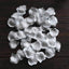 500-Pack Rose Petals Round Design Silver Silk Confetti - Decorative Scatters for Tables and Floors