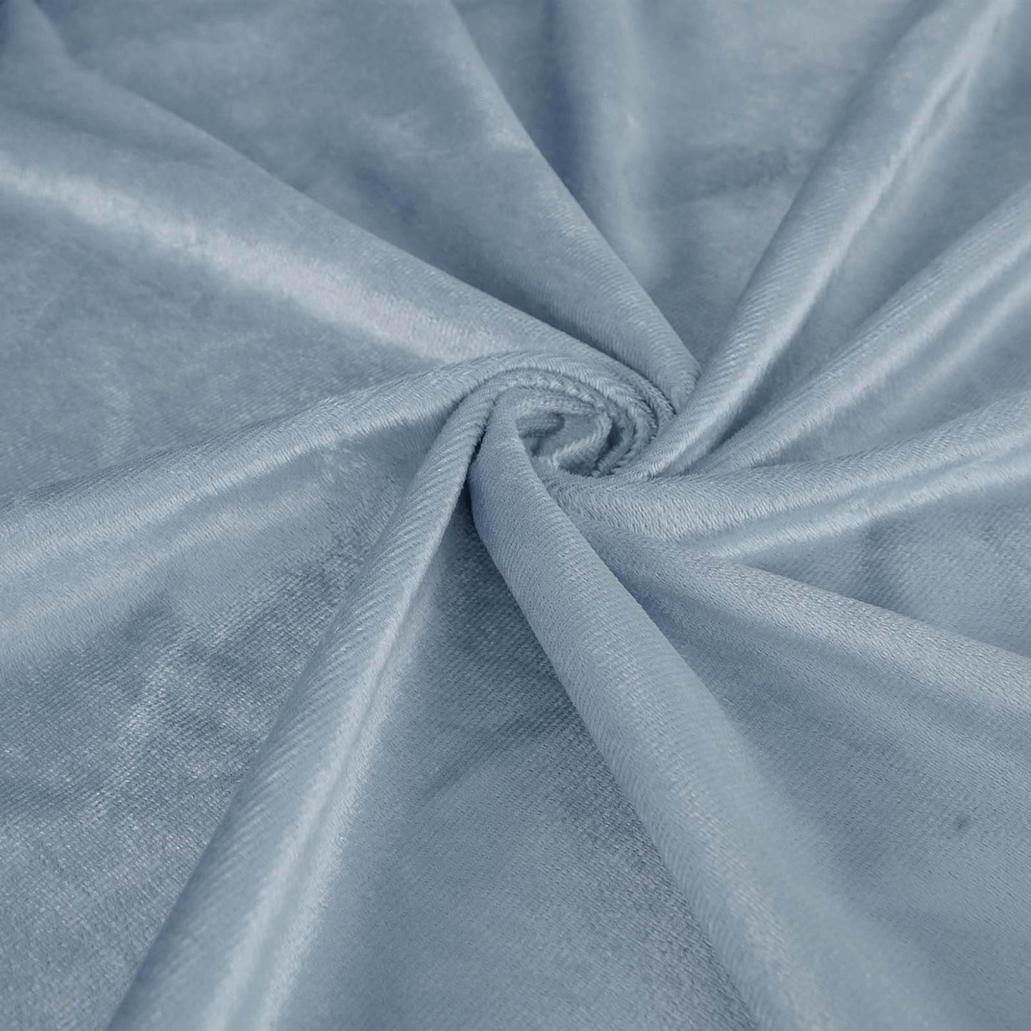 Premium Velvet 120" Round Tablecloth Dusty Blue - Reusable Soft & Seamless Table Cover