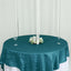 Taffeta 90"x90" Table Overlay Square Tablecloth Peacock Teal - Accordion Crinkle Table Cover