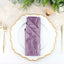 5 Pack Taffeta 20"x20" Napkins Violet Amethyst - Accordion Crinkle Dinner Napkins