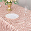 Mesh 90"x156" Rectangle Tablecloth Rose Gold - Wave Sequin Embroidered Table Cover