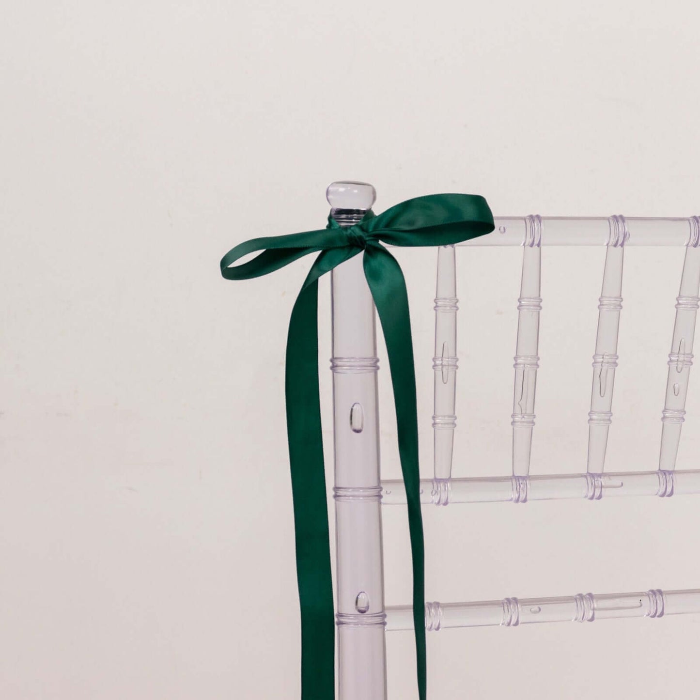 100 Yards 7/8" Hunter Emerald Green Single Face Decorative Satin Ribbon