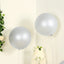 5 Pack Large Silver Biodegradable Balloons, 36" Thickened Extra Strong Eco-friendly Latex Helium Party Balloons