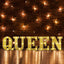 3D Marquee Letter "Q" Warm White 7 LED Lights Gold - Chic Light-Up Decor for Events 6"