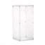 24" Clear Acrylic Display Box, Transparent Pedestal Riser with Interchangeable Lid and Base