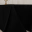 Lamour Satin 90"x132" Rectangle Tablecloth Black - Soft & Silk-Like Seamless Table Cover for Weddings & Parties
