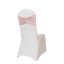 5 Pack Crushed Velvet Chair Bands Blush Wide Ruffle Style - Textured Chair Sashes for Stunning Event Decor - 8"x15"