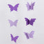 2 Pack 9ft Purple 3D Paper Butterfly Hanging Garland Streamers, Party String Banners