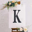 Decorative Rhinestone Alphabet "K" Letter Stickers, Glitter Adhesive Craft Letters Black DIY Sparkle Embellishments 8"
