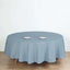 Polyester 90" Round Tablecloth Dusty Blue - Stain & Wrinkle-Resistant Table Cover