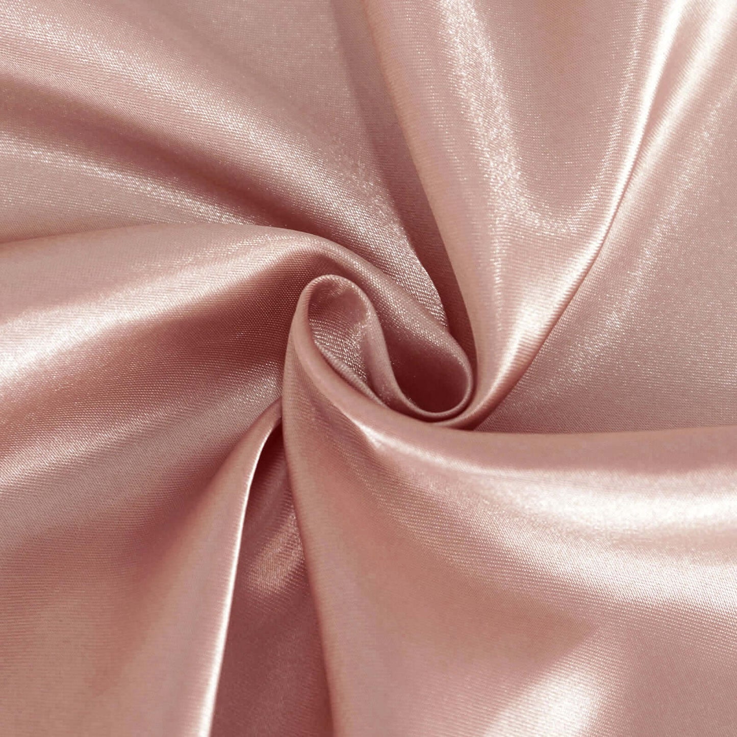 Satin 90" Round Tablecloth Dusty Rose - Smooth and Lustrous Table Cover
