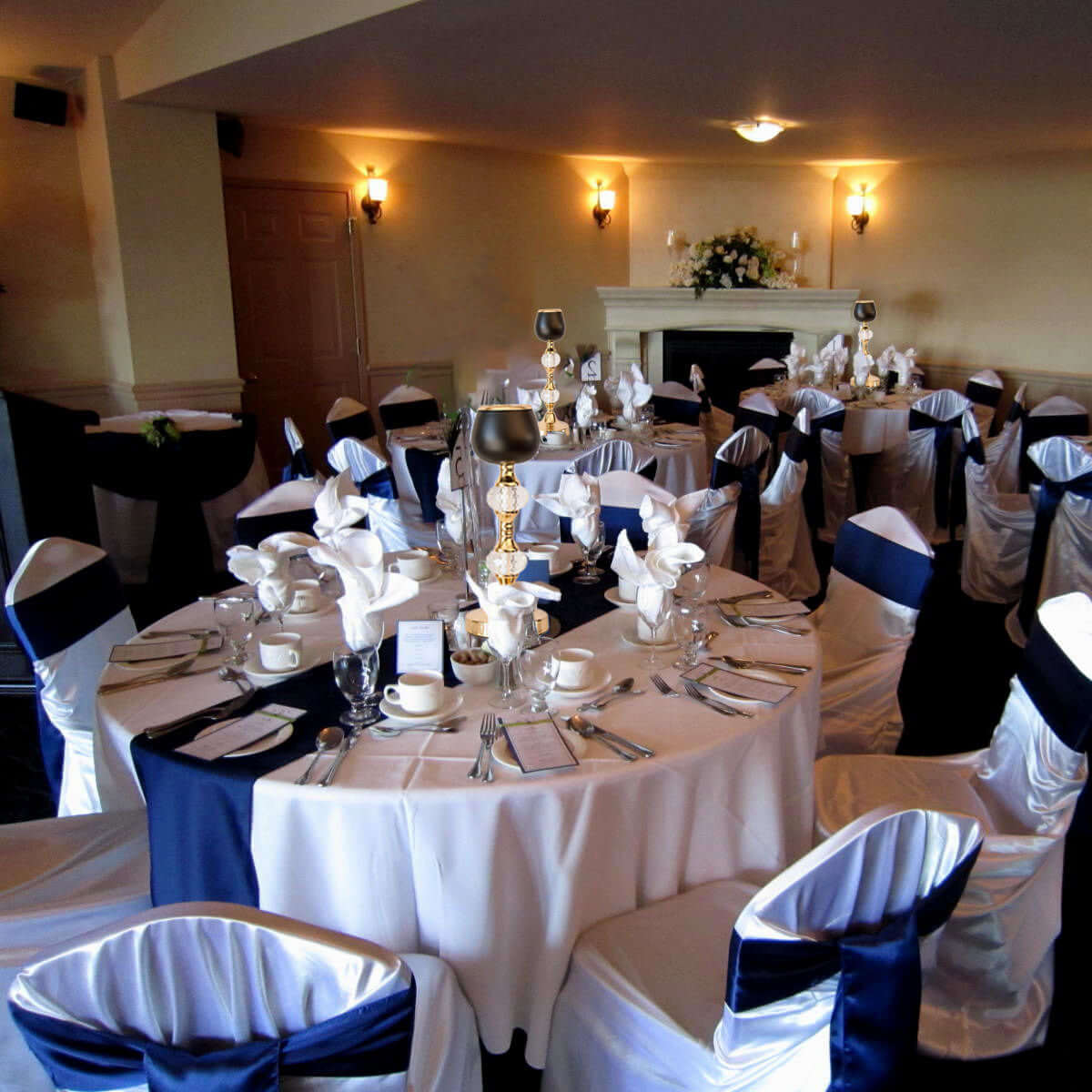 Set of 2 Metal Crystal Lamp Candle Holders Gold/Black - Sophisticated Votive Tealight Stands 7", 11"