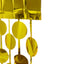 Gold Round Chain Foil Fringe Curtain Party Backdrop, Metallic Gold Tinsel Streamer Party Decor - Door Window Foil Curtain - 3ftx6.5ft