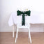 5 Pack Glitz Sequin Chair Sashes with Geometric Diamond Design 6"x88" Hunter Emerald Green