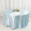 Satin 120" Round Tablecloth Light Blue - Stylish Seamless Table Cover