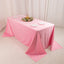 Scuba Rectangular 90"x132" Tablecloth Pink - Wrinkle Free, Stain Resistant & Seamless Table Cover