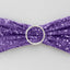 5 Pack Sequin Spandex Chair Sashes Purple - Stretch Chair Bands 6"x15"