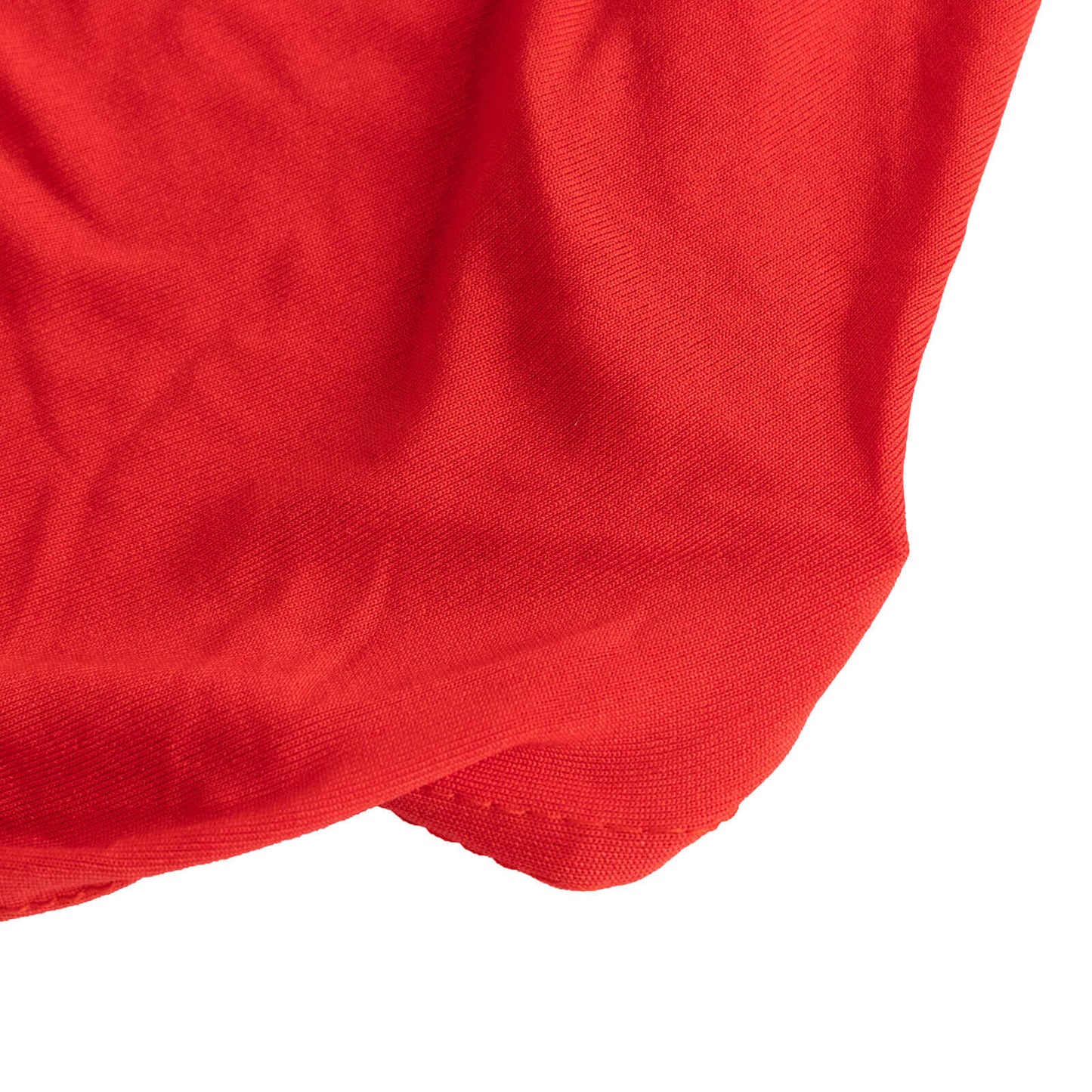 Spandex Chair Cover with Silver Rhinestone Buckled Sash Band Red - Stretch Fitted Slipcover